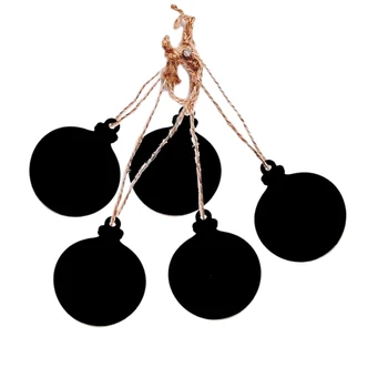 

20Pcs Wooden Crafts Creative Blackboard Pendant Mini Heart-Shaped Small Blackboard Love Wood Chip Home Decoration Tag