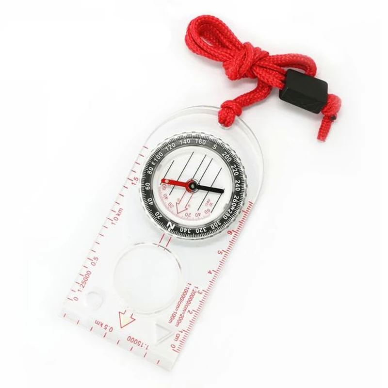 1 шт. открытый ориентирование Кемпинг скауты опорная плита компас шкала линейки увеличительный Компас Карта чтения Армия Кадет Пешие прогулки