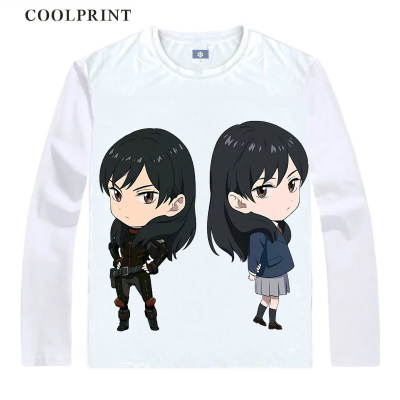 Boogiepop wa Warawanai футболка Kirima Nagi Miyashita Touka на заказ Повседневная футболка аниме цифровой винтажный принт футболки с длинными рукавами - Цвет: Style 2