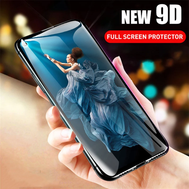 

9D Full Tempered Glass For Huawei Honor 20 Pro 9X Play 3 Nova 5 5i Mate30 P20 Lite Y9 Prime 2019 Screen Protector Film Cover