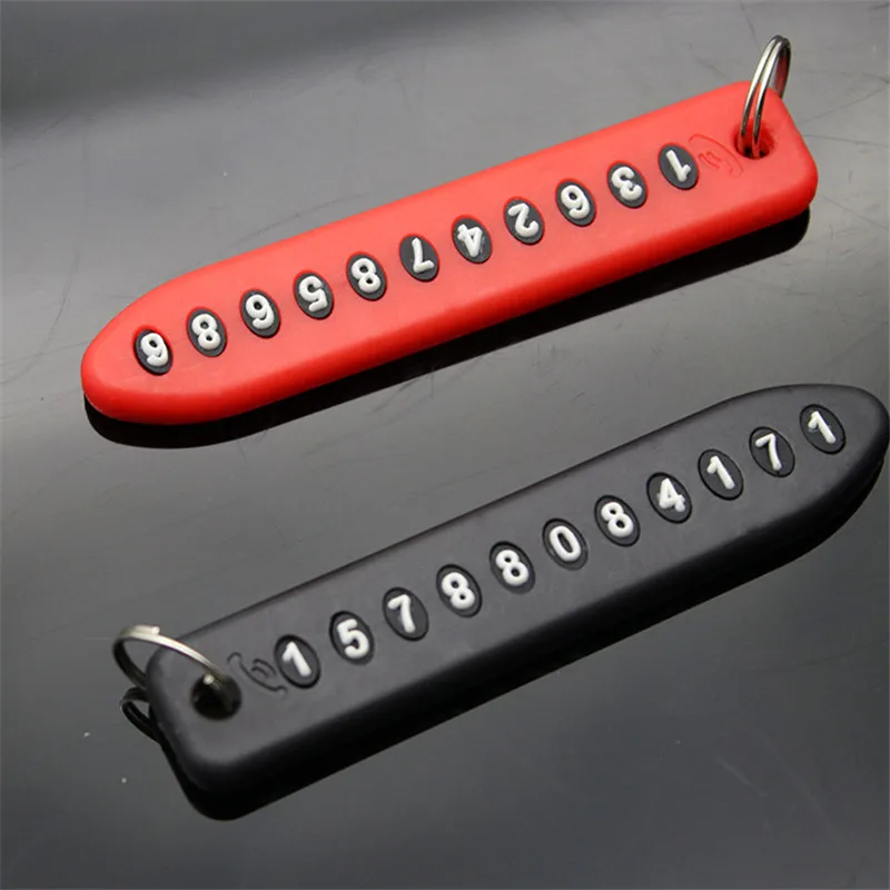 1 компл. Табличка с номером телефона защитой от потери автомобильный брелок