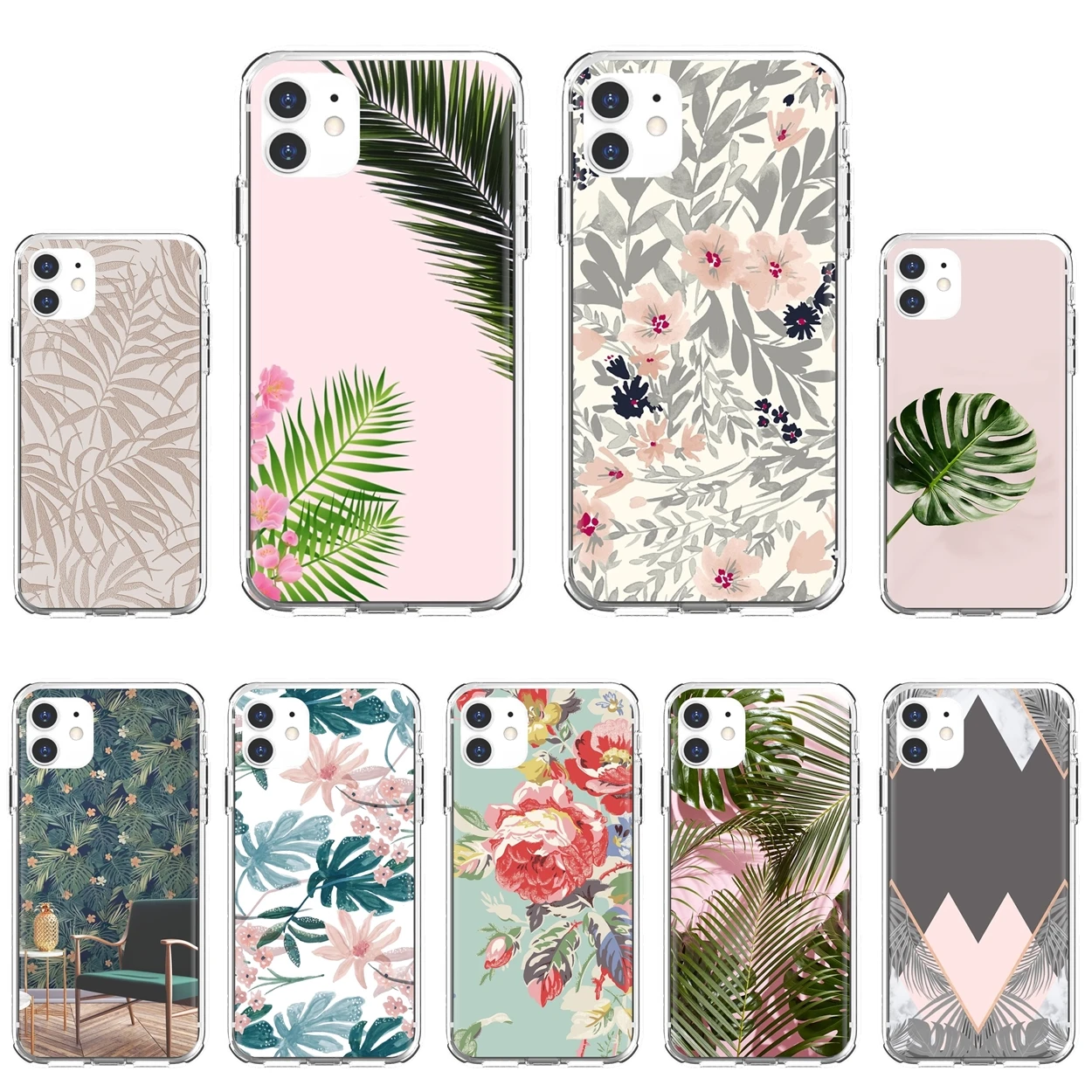 Tropic-Beige-and-Rose-Gold-Wallpaper Soft Cases For Huawei P30 P40 P20 P7 P8 P9 P10 Lite Plus Pro 2015 2016 2017 Mini | Мобильные