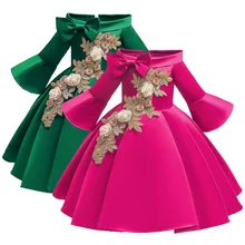 Платье для девочек; коллекция года; Новое поступление; детское платье принцессы с цветочным рисунком для девочек; платье подружки невесты для торжеств; платье для дня рождения; платье для свадьбы; платье для девочек;# D20