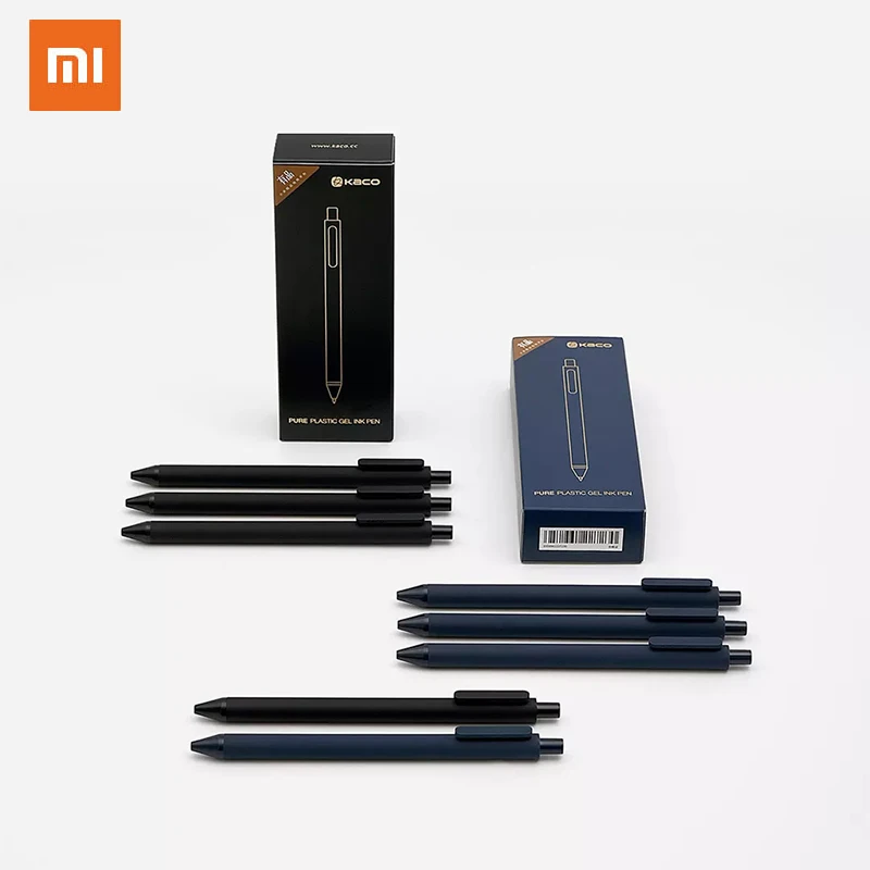 Xiaomi KACO нейтральная ручка водная 0 5 мм для подписи прочная мягкая школы и офиса |