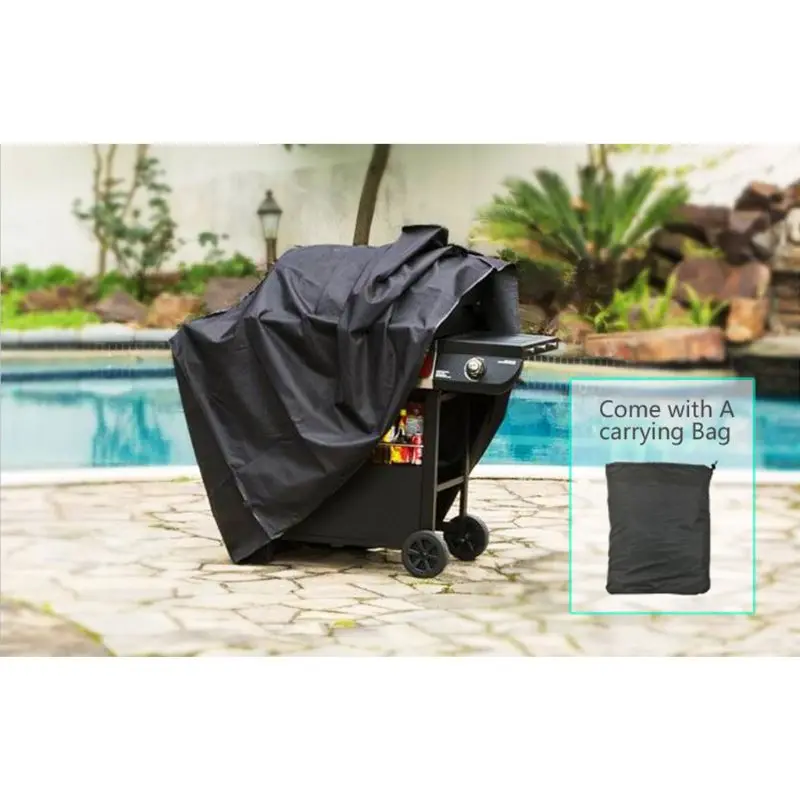 1PC 190T/210D BBQ Cover Anti-Dust Waterproof Weber Heavy Duty Charbroil Grill Cover Rain Protective Barbecue Cover Round 5