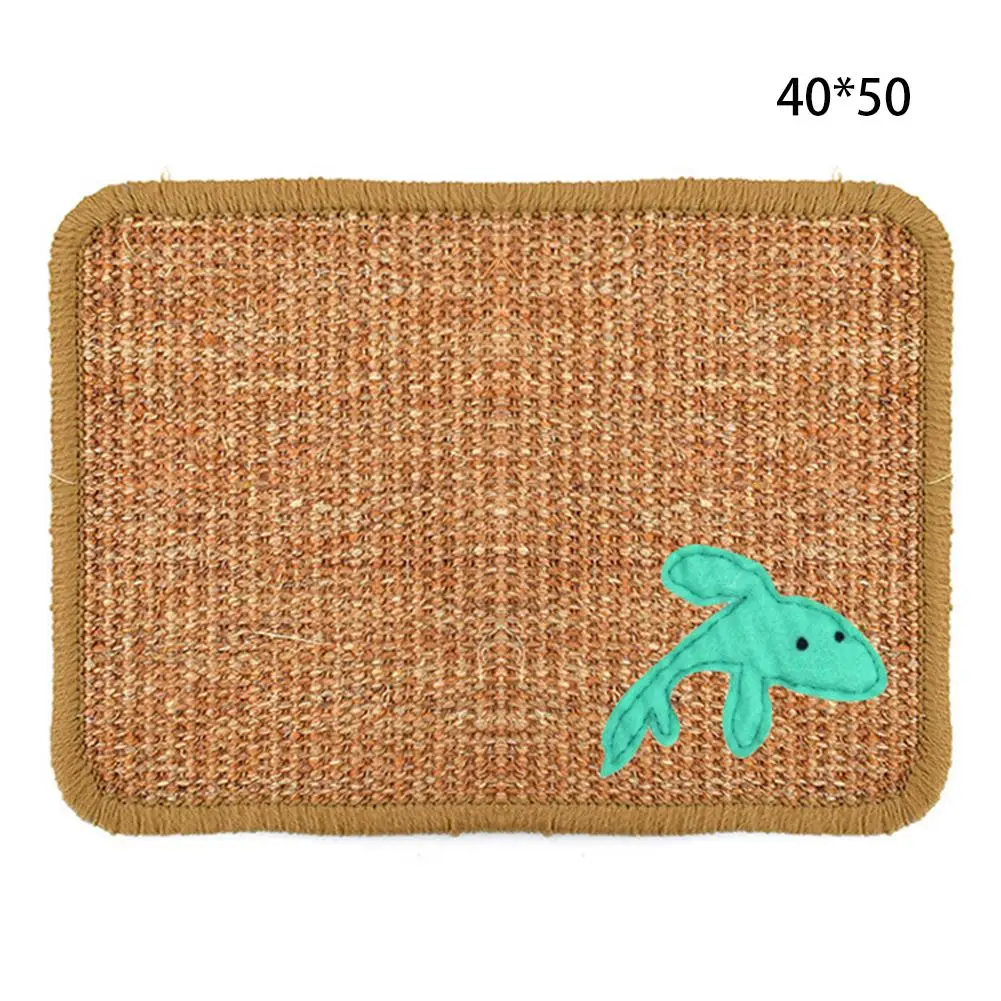 

Natural Sisal Felt Cat Scratching Mat Durable Cat Scratcher Sisal Scratching Pad For Cats Protecting Furniture Supplies