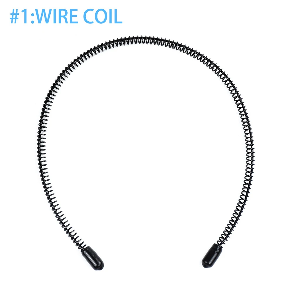 Wire Coil Косичка для спорта на открытом воздухе, для мытья лица, невидимый обруч для волос, железные аксессуары, Проволочная катушка, портативная модная мужская повязка на голову, волнистая - Цвет: Wire Coil