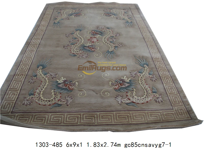 1303-485 6x9 Savonnerie китайские шерстяные ковры французский пол около 6' X 9' ручной вязки толстый плюш Savonnerie 1303 485 gc85savyg28 savonnerie - Цвет: 1303-485 6x9