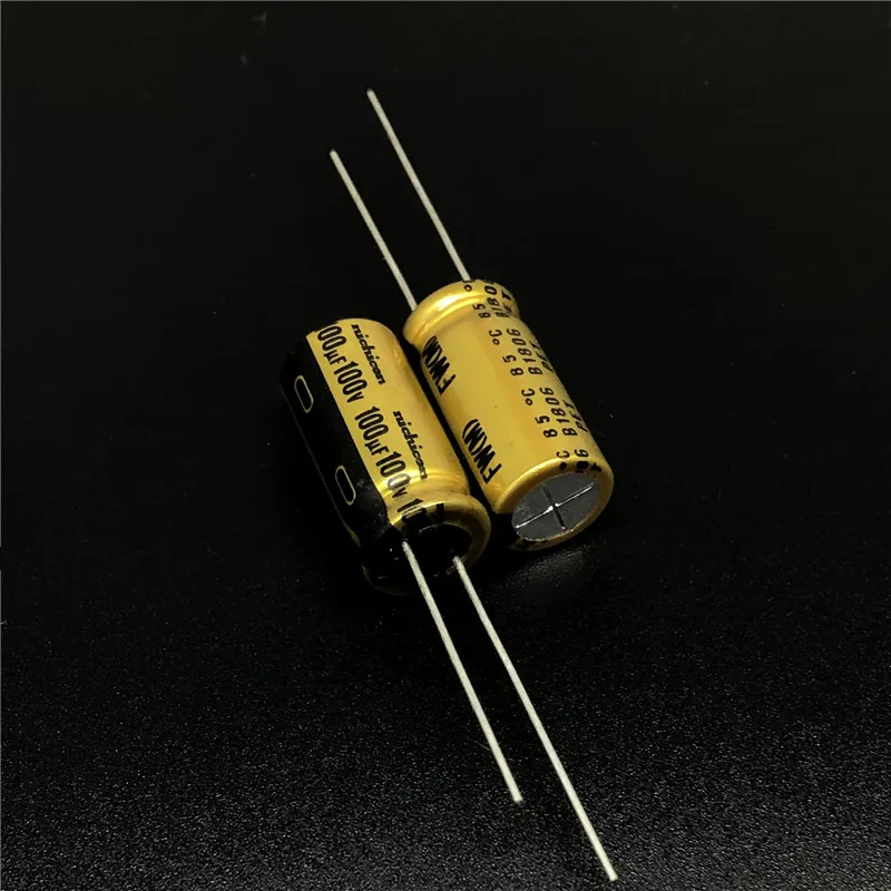 5 предметов в партии 20 штук 100 мкФ 100V NICHICON FW серии 10x20 мм 100V100uF Hi-Fi аудио конденсатор