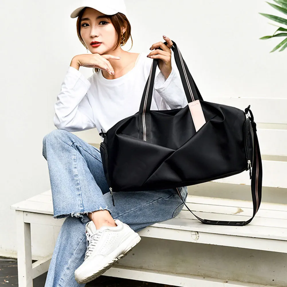 Сумка для мужчин и женщин, сумка для путешествий с мокром карманом, водонепроницаемая Спортивная обувь для йоги, фитнеса, Мужская нейлоновая спортивная сумка
