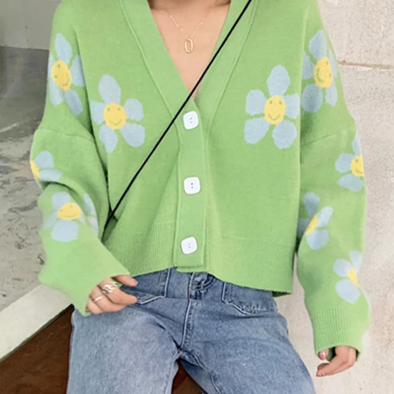 2020 Autumn College Cardigans Sweater Women Loose