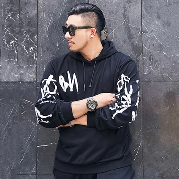 

High quality brand fashion fatty Guy hooded sweatshirt plus size luxury cotton men hoodie hooded autumn and winter