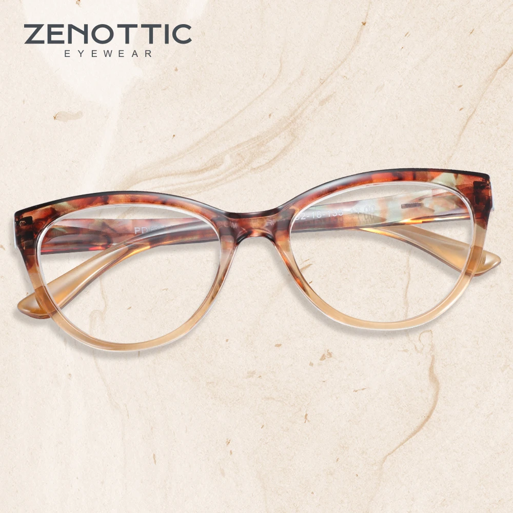 

ZENOTTIC Cat Eye Reading Glasses Women Vintage Clear Eye Glasses Hyperopia 4 In 1 Package Reading Glasses Eyewear New 420001