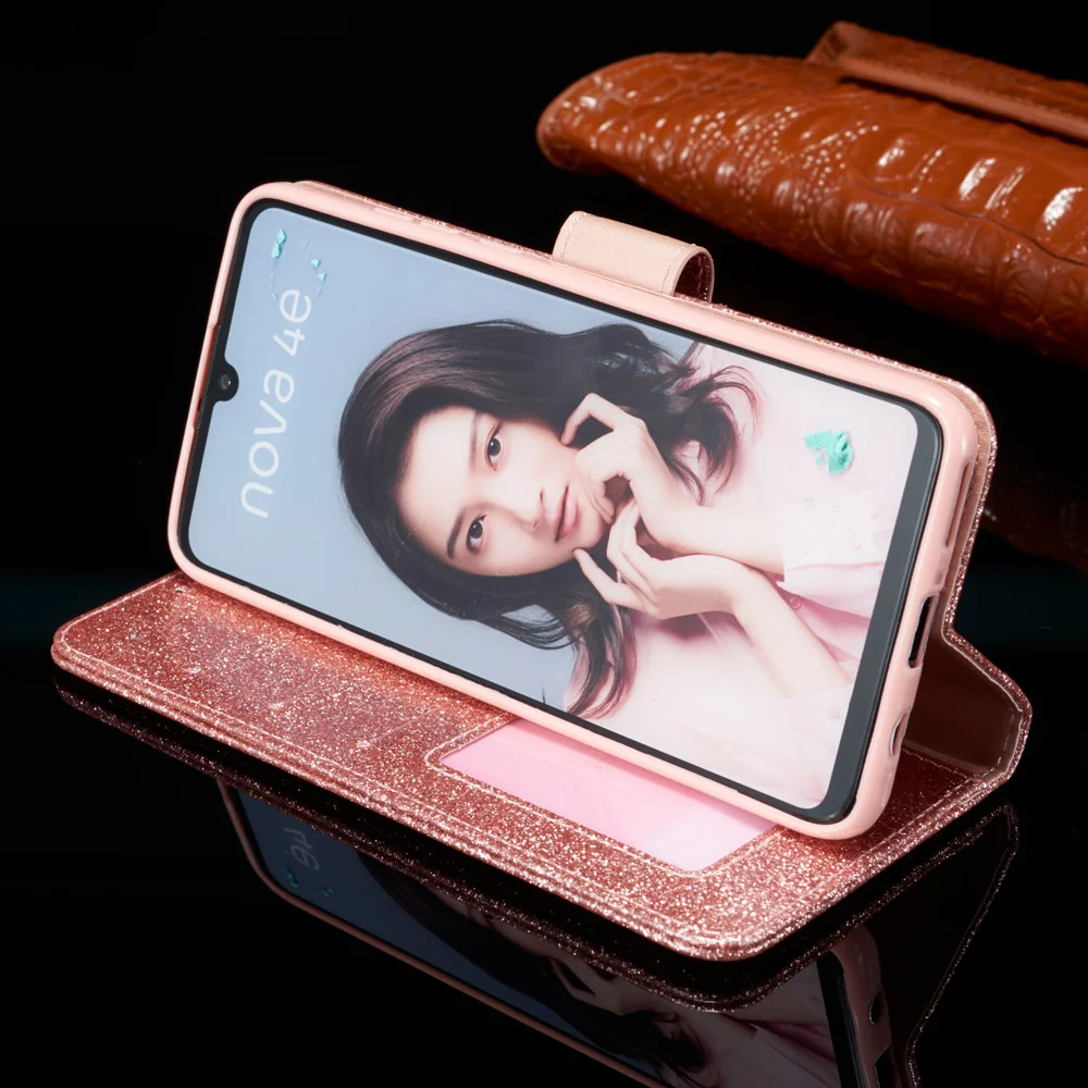 Чехол Love Jewell для Huawei P30 Lite P20 Pro Mate 20 кожаный блестящий чехол книжка Honor P30Lite