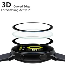 Плёнка для смарт-часов Samsung Watch Active 2 40 мм, изогнутая мягкая стеклянная пленка, Защита экрана для смарт-часов Samsung Watch Active 44 мм Плёнка для смарт-часов Samsung Watch Active 2 40 мм, изогнутая мягкая стеклянная пленка, Защита экрана для смарт-часов Samsung Watch Active 44 мм