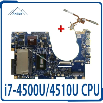 شراءل For Asus UX303UB UX303U UX303UB U303U الكمبيوتر المحمول اللوحة الأم اختبار Ok GT840M 4GB RAM I7-4500U/4510U وحدة المعالجة المركزية Sed-المبرد