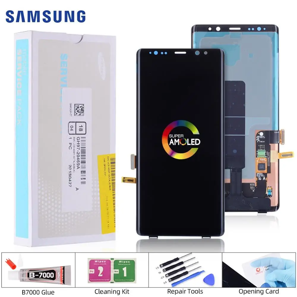 

6.3'' Super AMOLED 2960x1440 Display for Samsung Galaxy Note 8 LCD Touch Screen Note8 N9500 LCD Replacement Parts