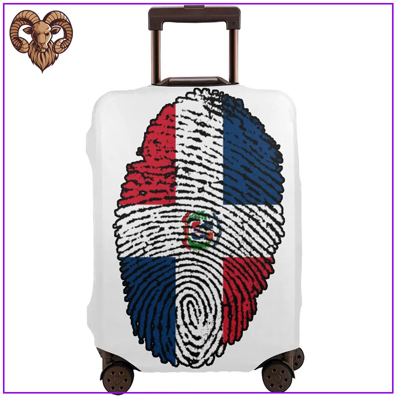 Dominican Republic Fingerprint travel accessories Protector Luggage