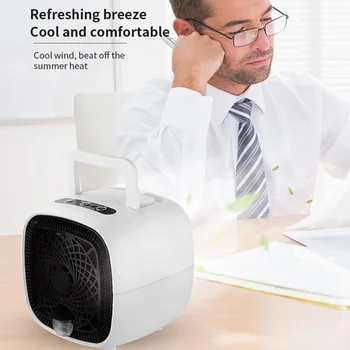 

Mini Portable Air Cooling Fan Air Cooler Fan for Office Home USB Air Conditioner Humidifier Purifier Desktop Conditioning Fan