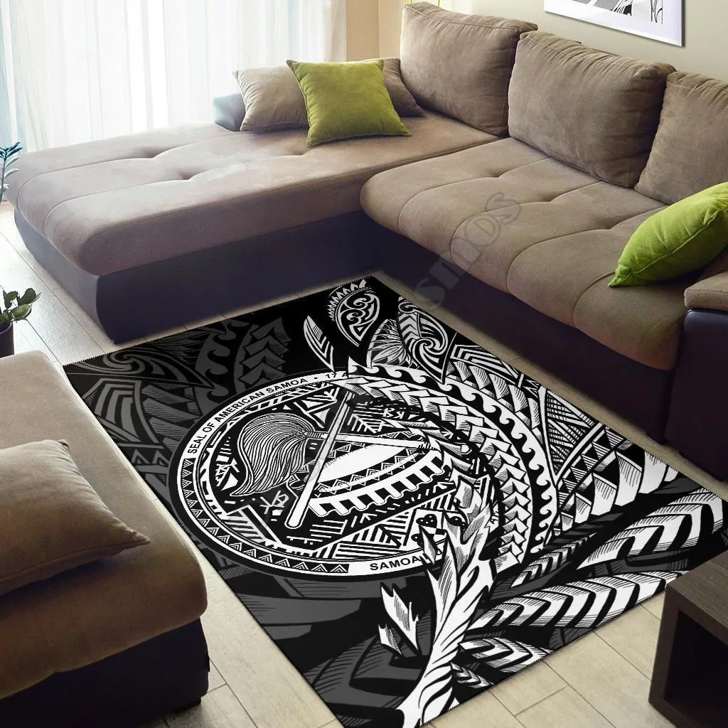 

American Samoa Area Rug Wings Printed Anti-slip Large Rug Carpet Home Decoration Living Flannel Print Bedroom Non-slip Floor Rug