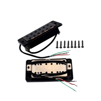 

2pcs/set Guitar Sealed Humbucker Pickups Black Pick-ups Dual Coil with mounting screws for LP Electric Guitar pickup guitar part