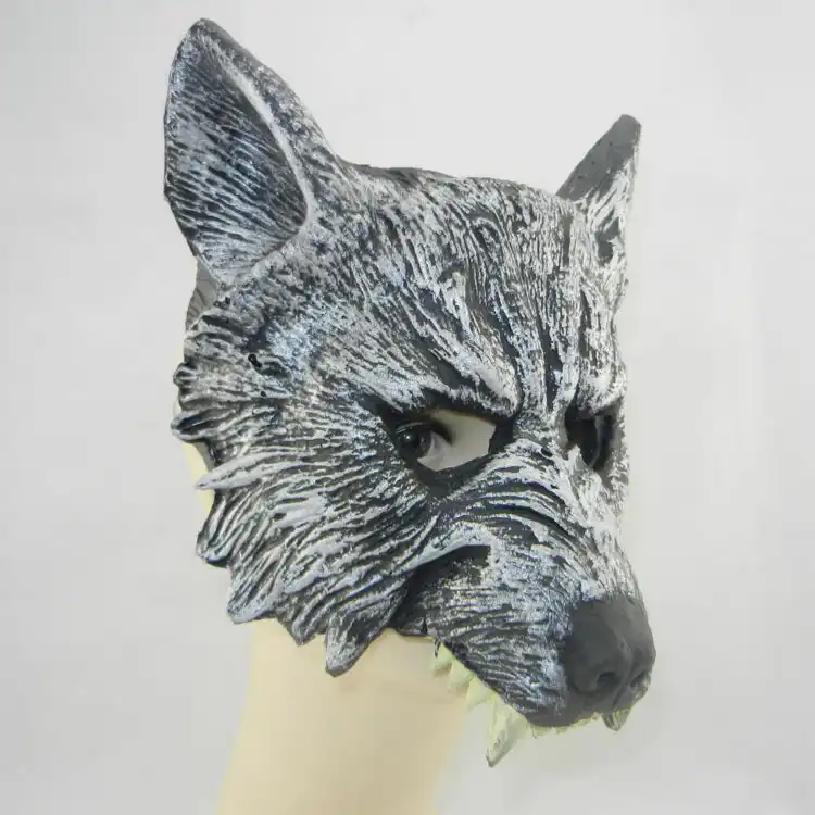 masquerade masquerade animal mask halloween silver pu terrorist