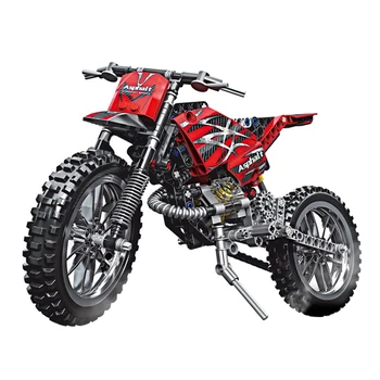 

253pcs Teens DIY Mechanical Souvenir Educational Toy Motorcycle Building Block Home Decor Unassembled Model Desktop Ornament