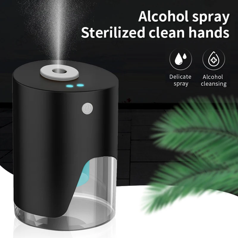 

Small Portable Alcohol Air Mist Humidifier Intelligent Induction Spray Sterilizer Automatic Dispenser