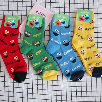 

IVYYE Colorful Sesame Street Fashion Japan Anime Warm Socks Casual Long Sock Winter Hot Sale Women Lady Girls Cotton New