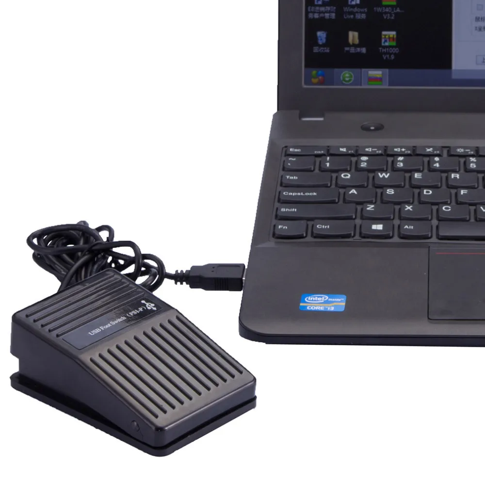 USB одноножной Переключатель педаль управления Клавиатура Мышь PC игра для Dos Win 2000/XP/Vista/7 для MAC для Linux