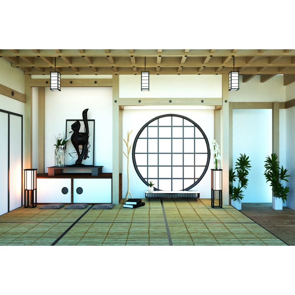 thumbnail image 1 of Fondos fotográficos de retratos interiores con ventana de casa de estilo japonés para sala de estar de Yeele, 1 of 5