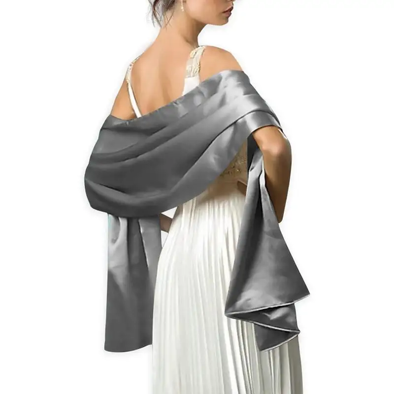 YNQNFSpj23Satin шарф шаль для женские вечерние платья 200*50 см длинные Красочные вечерние и Шали Обертывания по индивидуальному заказу