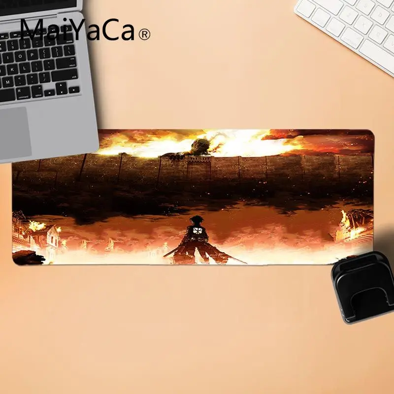 MaiYaCa дизайн атака на Титанов уникальная настольная панель коврик для игровой мыши ноутбука игровой шкафчик мыши коврик для мыши