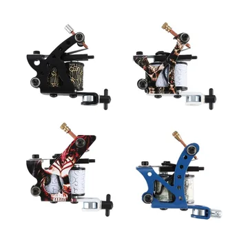 

NEW Tattoo Complete Beginner Tattoo Kit 4 Pro Machine Inks Power Supply Needle Grips Tips Tatto Accessories Basic Set