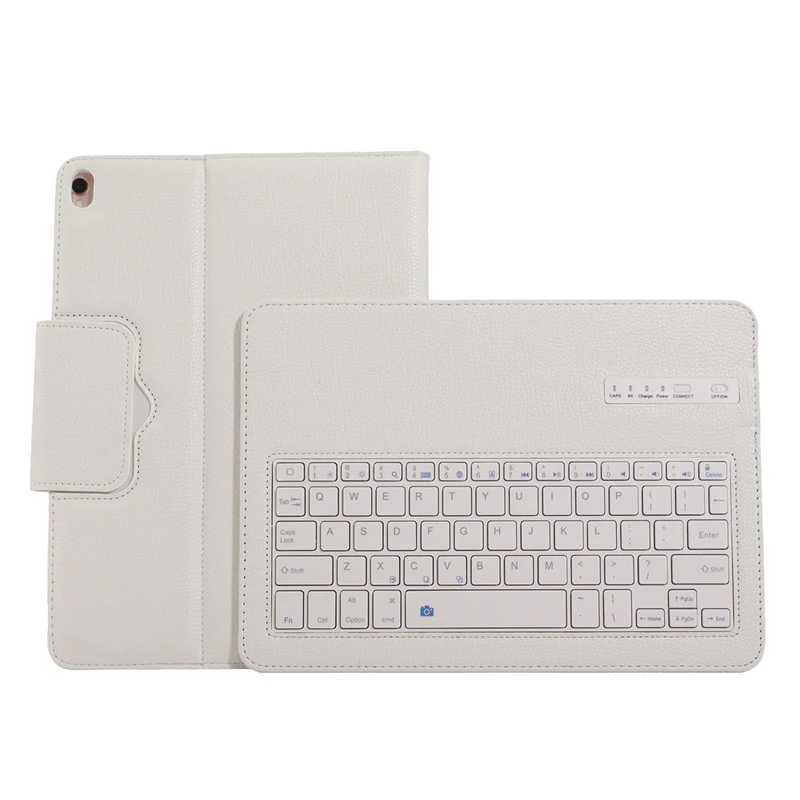 White Чехол с клавиатурой для IPad 10,2, Bluetooth, чехол с клавиатурой для Apple IPad 7, 7го поколения, A2200, A2198, A2232, кожаный чехол - Цвет: White