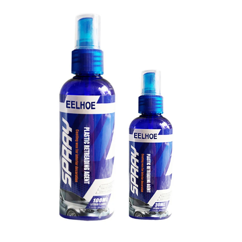 

30/100ml Plastic Parts Retreading Restore Agent Wax Instrument Reducing Agent Accessories Auto Interior Car Cleaner