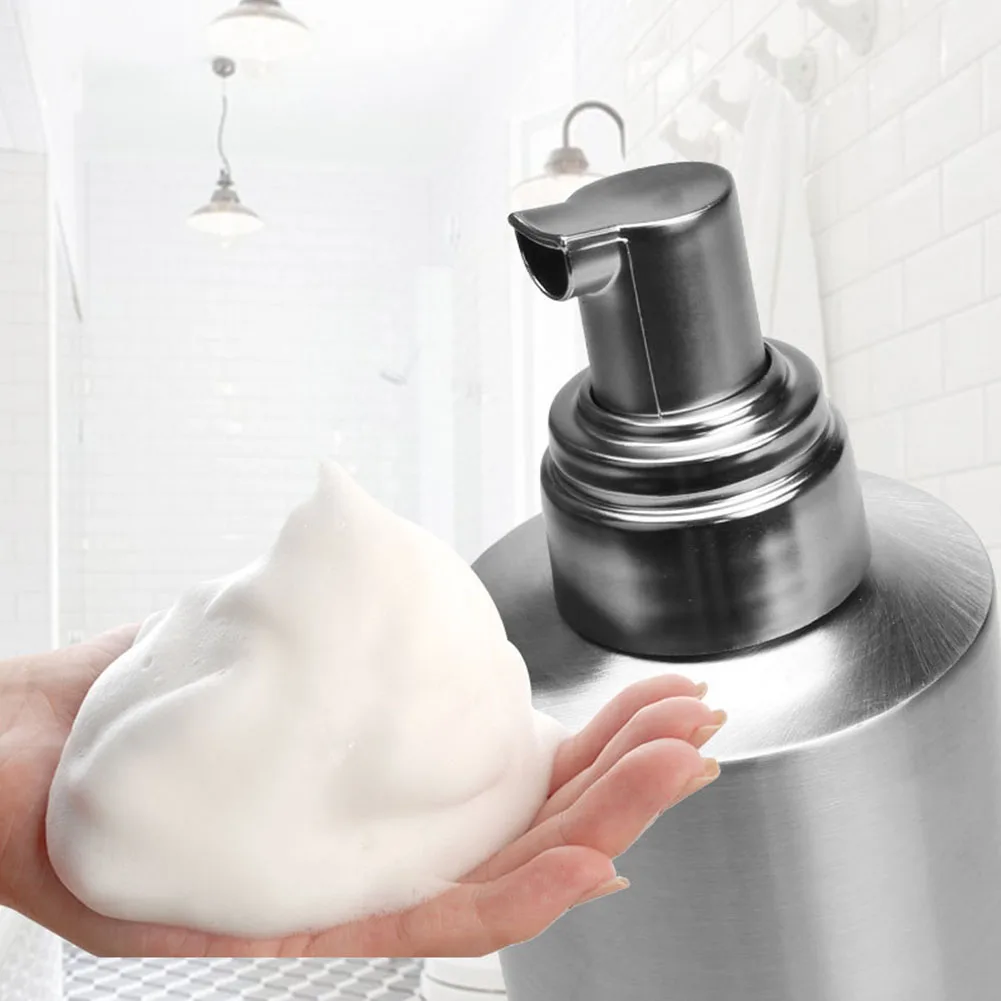 Practical Transparent Soap Dispenser Easy Install Hotel Convenience Home Bathroom Stainless Steel Cylinder Container Manual |