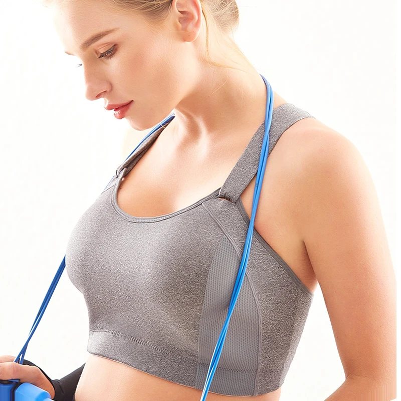 high coverage sports bra
