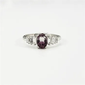 

Cubic Zirconia Gold Real 925 Sterling Silver Rings For Women Fine Jewelry Open Ring High Quality Tourmaline Wedding 925-1004