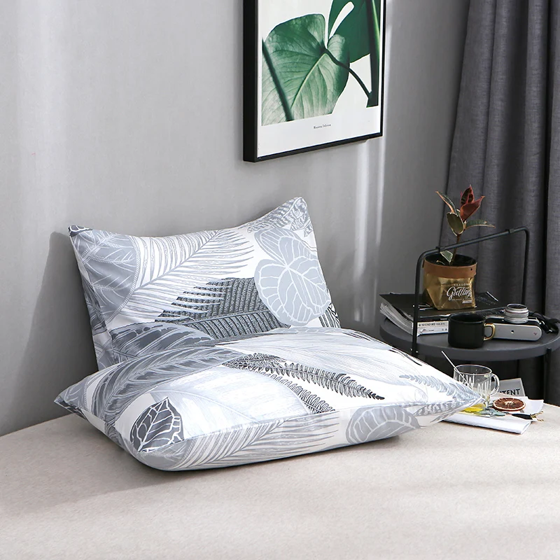 J pillow case 1piece Dansunreve наволочка 1 шт. хлопок Простые Цветочные Животные узоры наволочки 19x29'' - Цвет: J pillow case 1piece