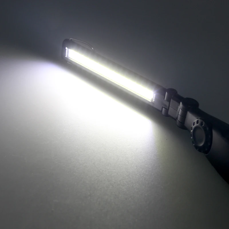 Портативный складной вращающийся COB ручной бесступенчатый затемняющий ремонтный светильник для кемпинга с магнитным крючком автомобильный фонарь контрольная Рабочая лампа