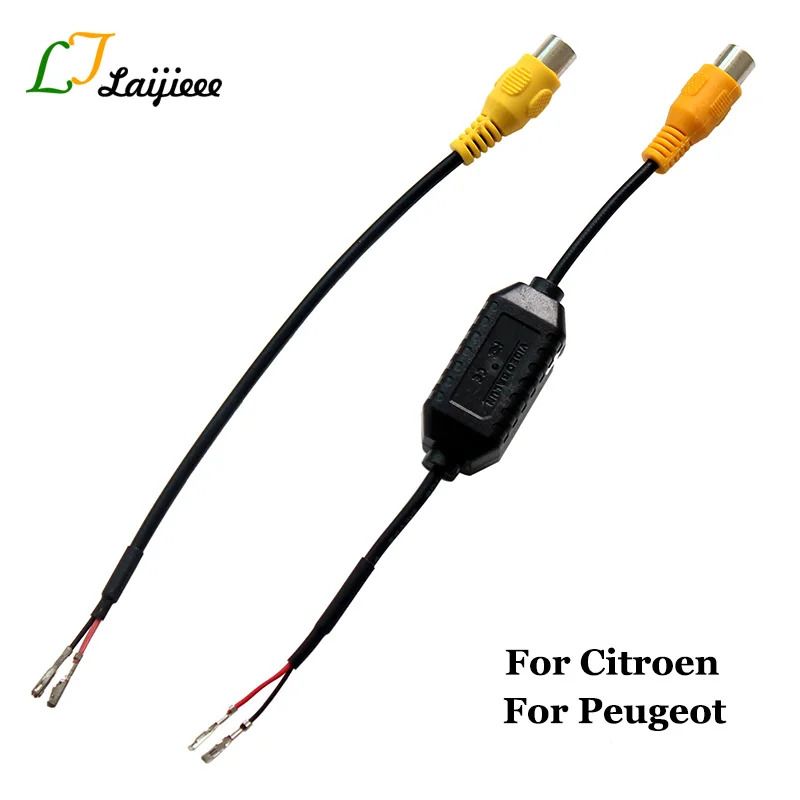 For Citroen Peugeot Install Rear Camera Original Car Screen Connection Wire Conversion Pin / RCA Interface Is Converted Into | Автомобили