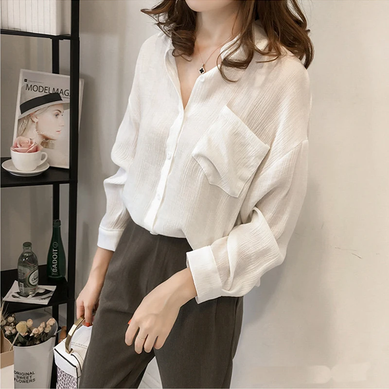 

2020 Plus Size Womens Tops and Blouses Spring Summer Women's Shirt Long Sleeve Plain Cool Fashion Women Blouses 2020 Tops M-3XL