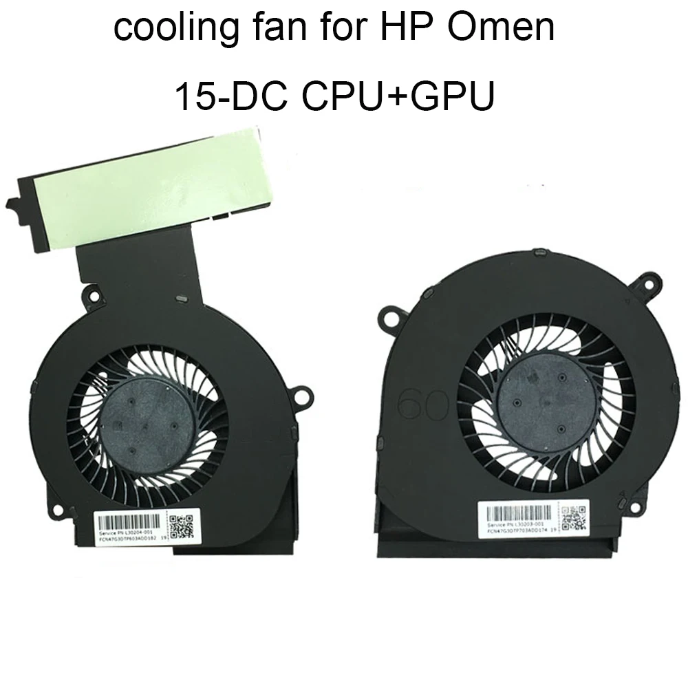 Компьютерные вентиляторы для HP двумя способами Женские 4 Pro PC 15-DC DC0011NR 15-DC0025CA GPU