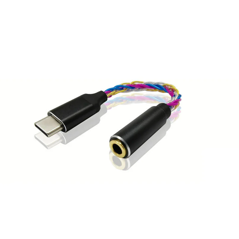 FDBRO Type c To 3 5mm Audio Adapter Digital Audio Patch Cord Global ADC Decoding Chip Type c Jack Headphone Cable