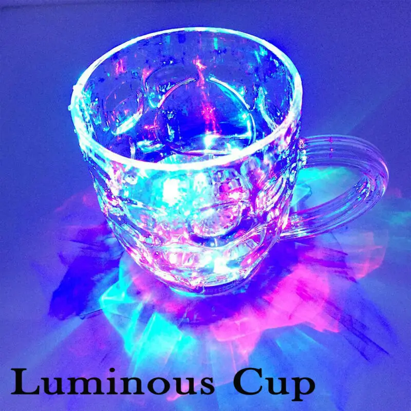1 шт., светящаяся Индукционная лампа для воды, 7 цветов, изменяющий светильник, кружка для пива, чашка для чая, чашка для воды, светящаяся красочная Индукционная чашка, светильник