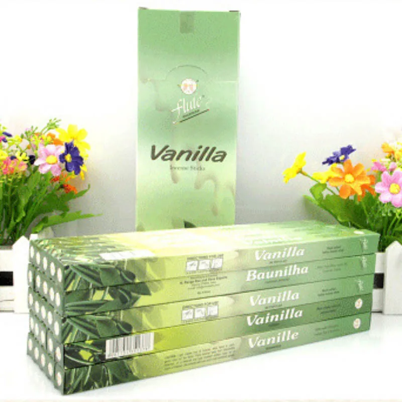 Vanilla Флейта 200 палочки/коробка мульти-стиль индийский Ладан палочки аромат палочки ручной работы Домашний Аромат Frank благовония шалфея палочки - Аромат: Vanilla