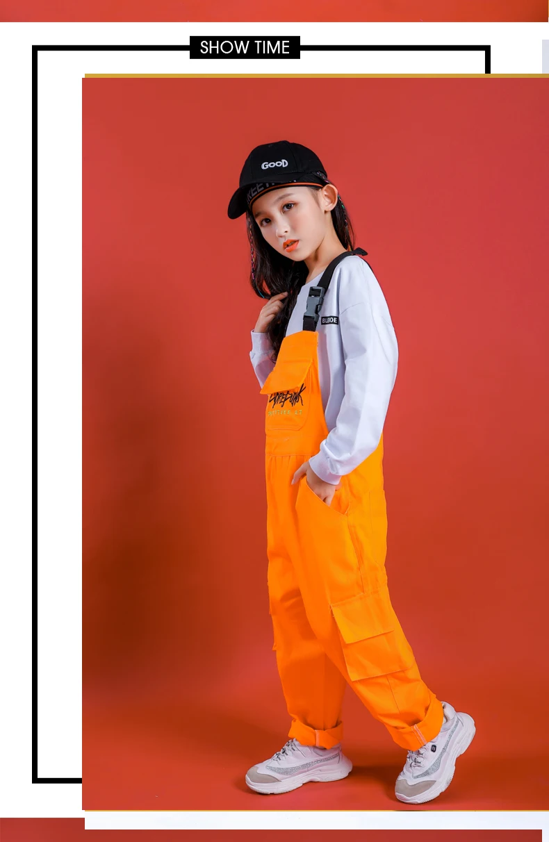 Костюмы для джазовых танцев; детская одежда с длинными рукавами для уличных танцев; одежда для выступлений в стиле хип-хоп; одежда для рейва на сцене; детская тренировочная одежда; комплект из 2 предметов; DC2905
