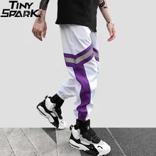 Мужские штаны для бега в стиле хип-хоп, 3м, светоотражающие, Харадзюку, мешковатые спортивные штаны, уличная одежда, спортивные штаны, летние тонкие штаны-шаровары