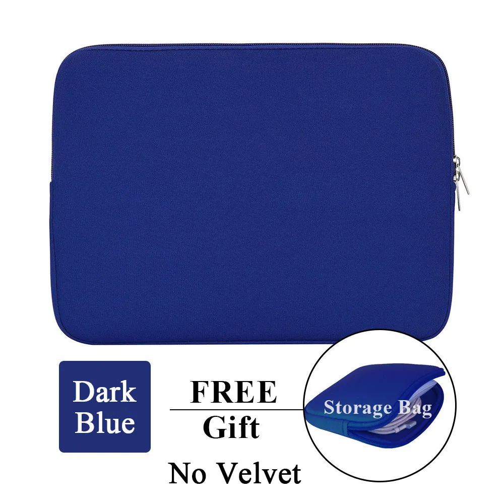 Dark Blue No Velvet Кейс для ноутбука, планшета, чехол, сумка, 11 дюймов, 12 дюймов, 13 дюймов, 15 дюймов, 15,6 дюймов, для Macbook Pro, Air retina, 14 дюймов, для Xiaomi, huawei, hp, Dell - Цвет: Dark Blue No Velvet